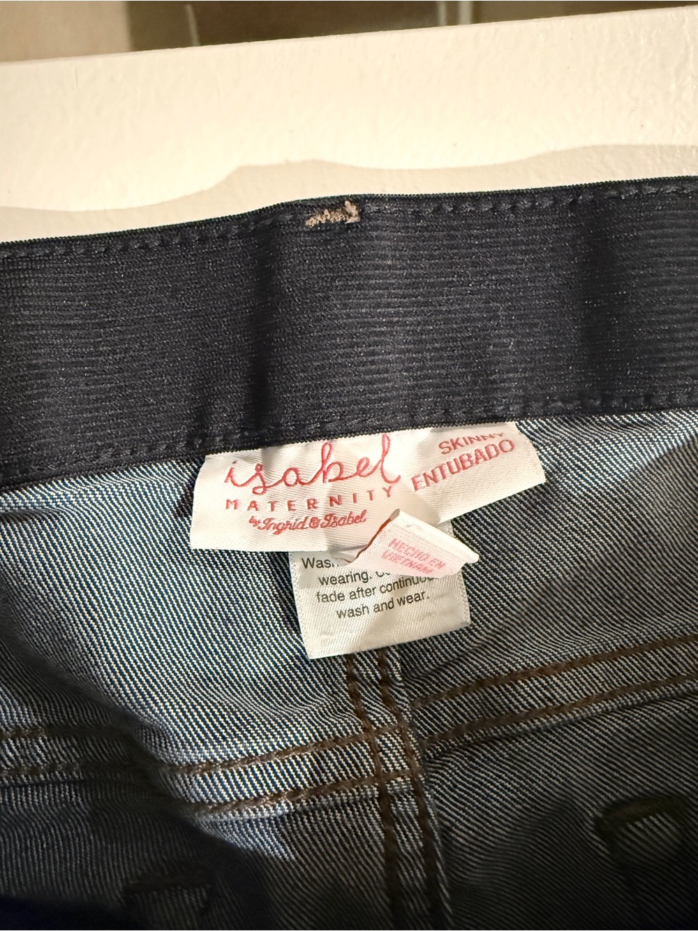 Isabel Maternity by Ingrid & Isabel Dark Blue Skinny Maternity Jeans - Picture 5 of 5